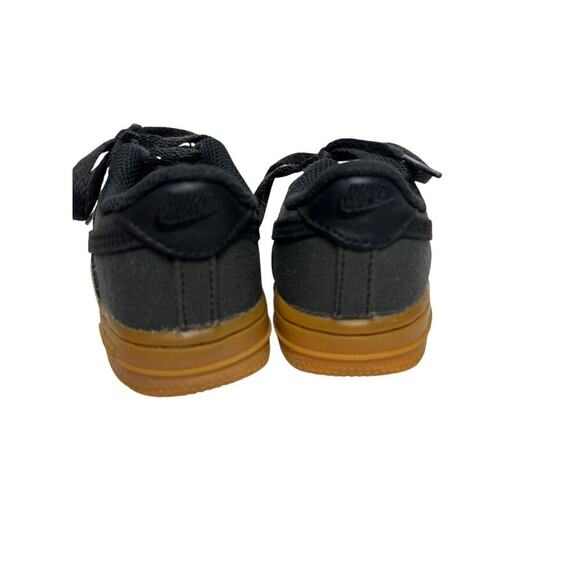 Nike Air Force 1 Size 8C Kids Boy Gray Canvas Sneakers Casual School Everyday - Picture 6 of 11